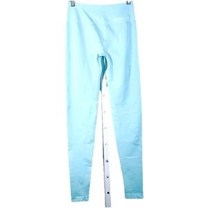 YoungLA Seamless Scrunch Leggings Womens Small Blue Skinny Stretch High Waisted